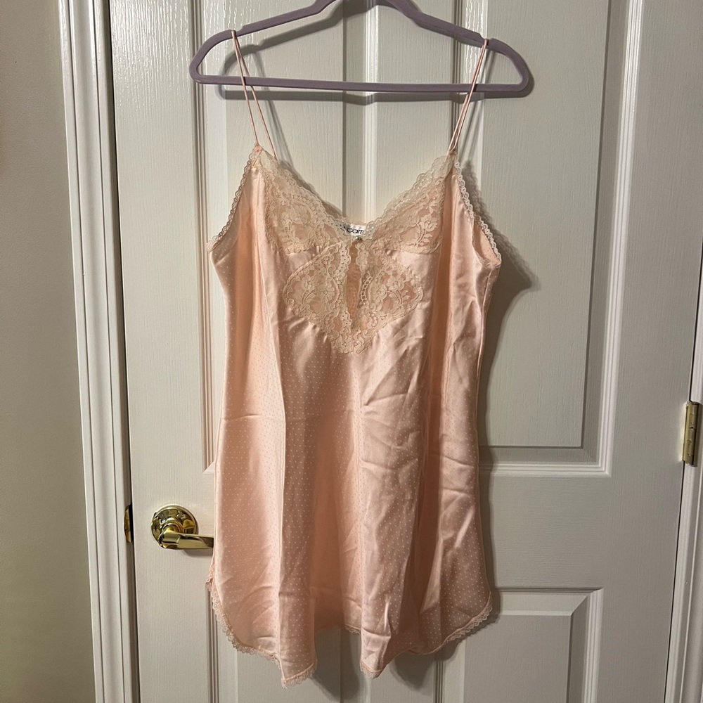 Vintage MJ Carroll Pink Slip Dress